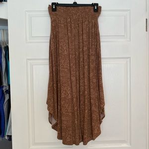 Sozy maxi skirt burnt orange floral